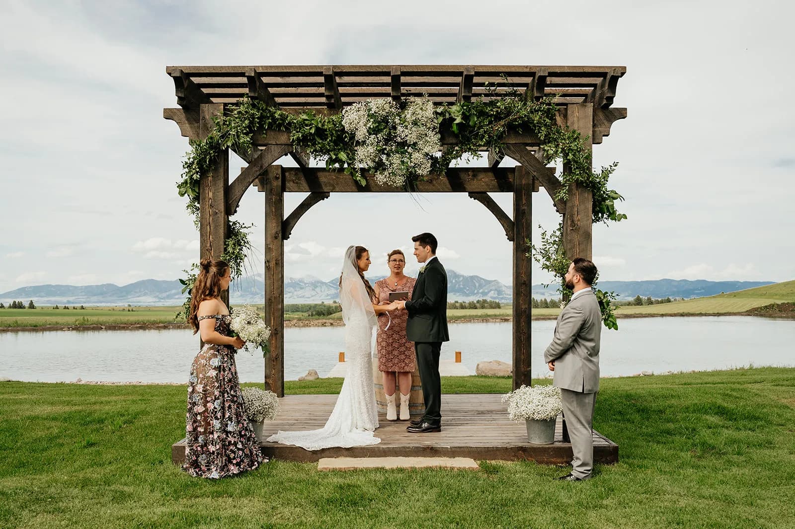 Close-up of ceremony exchange